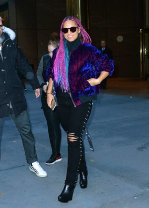 Alicia Keys out in NYC