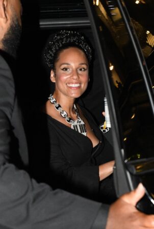 Alicia Keys - Seen after performing at Kanye West's Donda 2 listening party in Miami