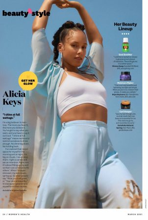 Alicia Keys - Womens Health March 2021