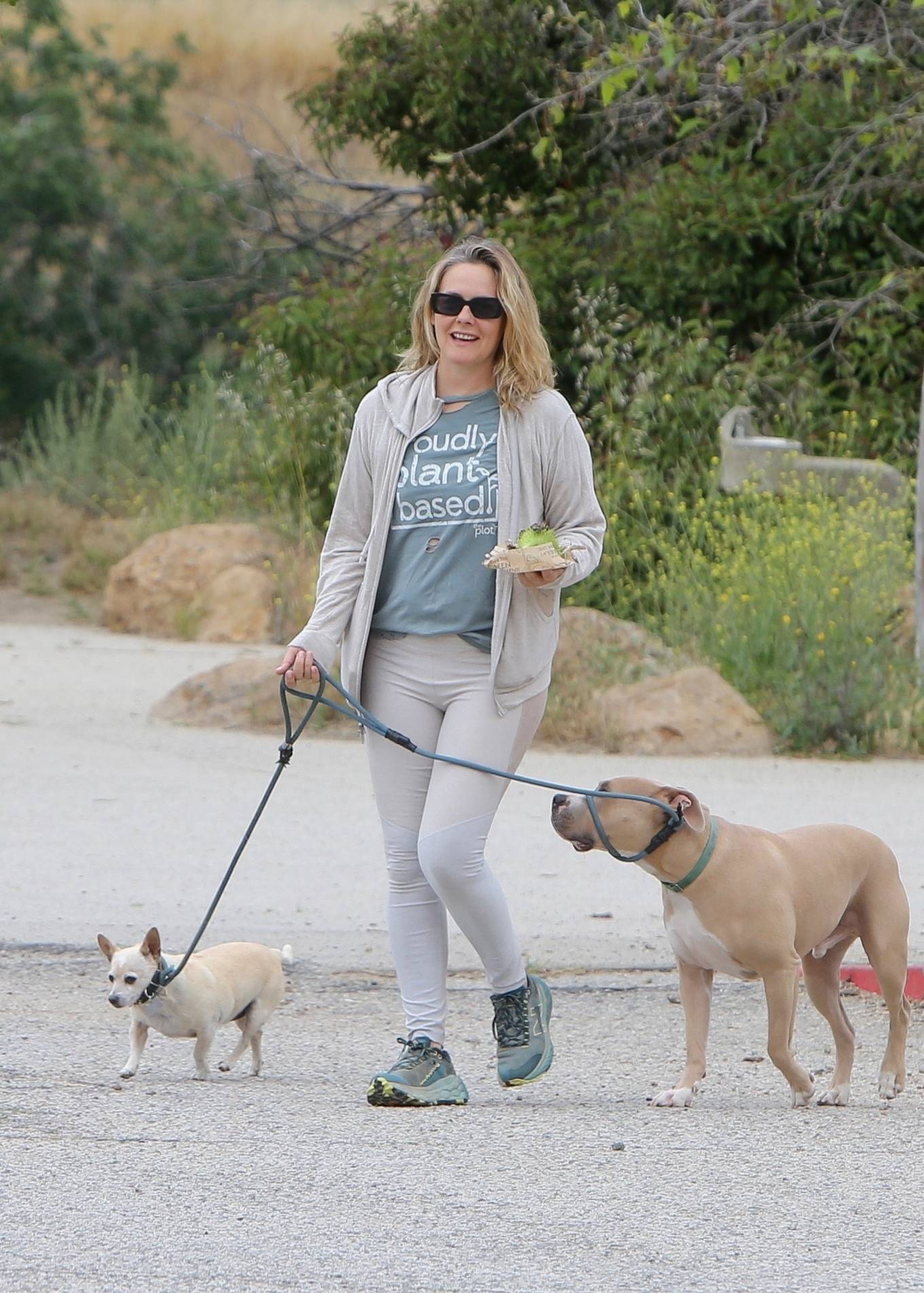 Alicia Silverstone - Seen after a Memorial Day hike in Hollywood Hills