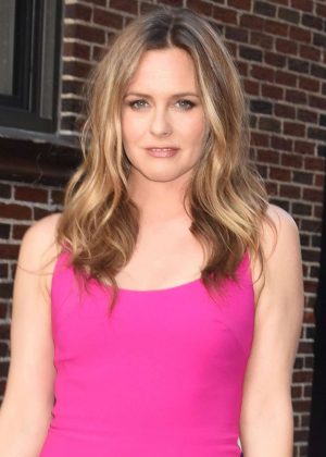 Alicia Silverstone - Seen At Late Show with Stephen Colbert in New York