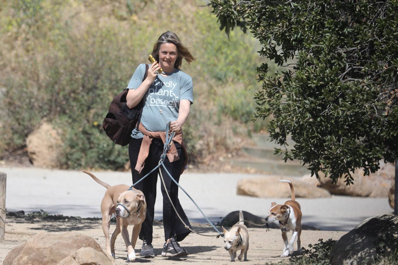 Alicia Silverstone 2022 : Alicia Silverstone – Seen while hiking with her dogs in Hollywood-03
