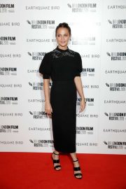 Alicia Vikander - 'Earthquake Bird' Premiere - 2019 BFI London Film Festival