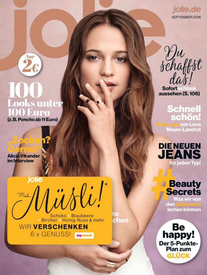 Alicia Vikander - Jolie Magazine (September 2016)