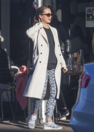 Alicia Vikander - Out for lunch at Three Blue Ducks cafe in Sydney