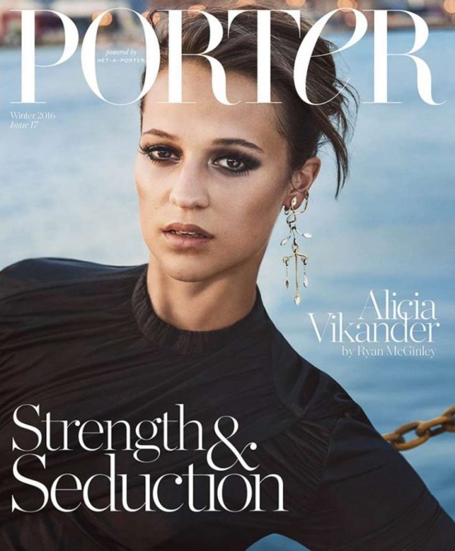 Alicia Vikander – Porter Magazine Cover (Winter 2016) | GotCeleb