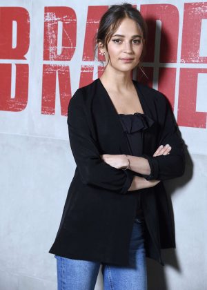 Alicia Vikander - 'Tomb Raider' Photocall in Stockholm