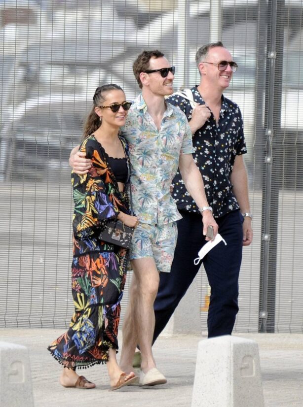 Alicia Vikander - With Michael Fassbender seen in Ibiza