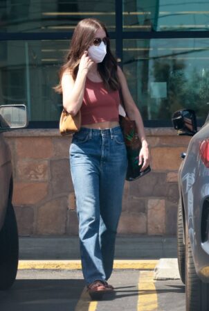 Alison Brie - goes grocery shopping at Gelson's Market in Los Feliz