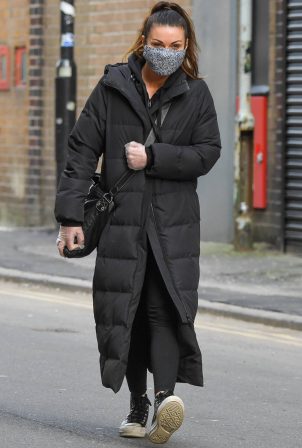 Alison King - Seen out in Manchester city centre