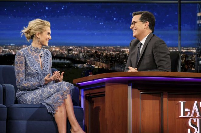 Allison Williams on 'The Late Show with Stephen Colbert' in New York