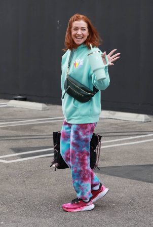 Alyson Hannigan - Arrives at the Dancing With The Stars rehearsal studio in Los Angeles
