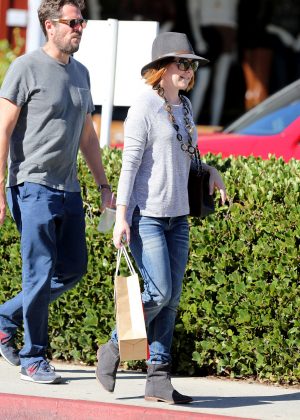 Alyson Hannigan in Jeans Out in LA