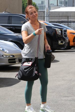 Alyson Hannigan - Leaving Dancing with the Stars studio in Los Angeles