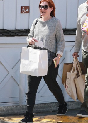 Alyson Hannigan out at Country Mart in Brentwood