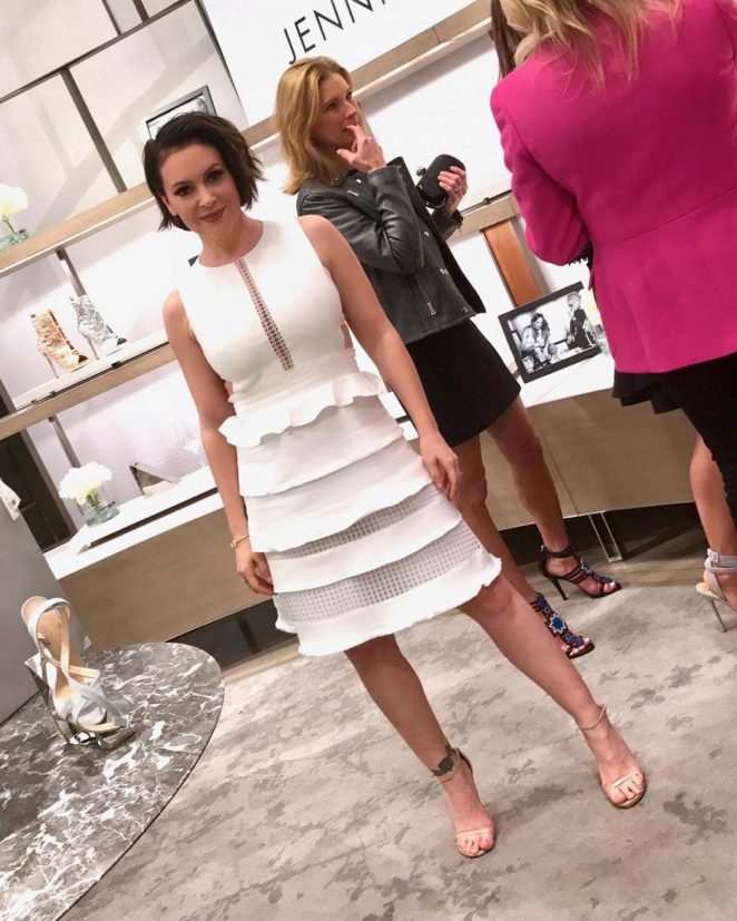 Alyssa Milano - Jennifer Lopez and Giuseppe Zanotti Celebrate New Shoe Collaboration in Beverly Hills