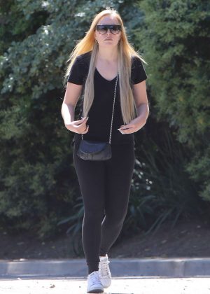 Amanda Bynes out for a hike in North Hollywood