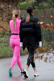 Amanda Holden and Alesha Dixon - Filming the upcoming series of BGT at a local park in London