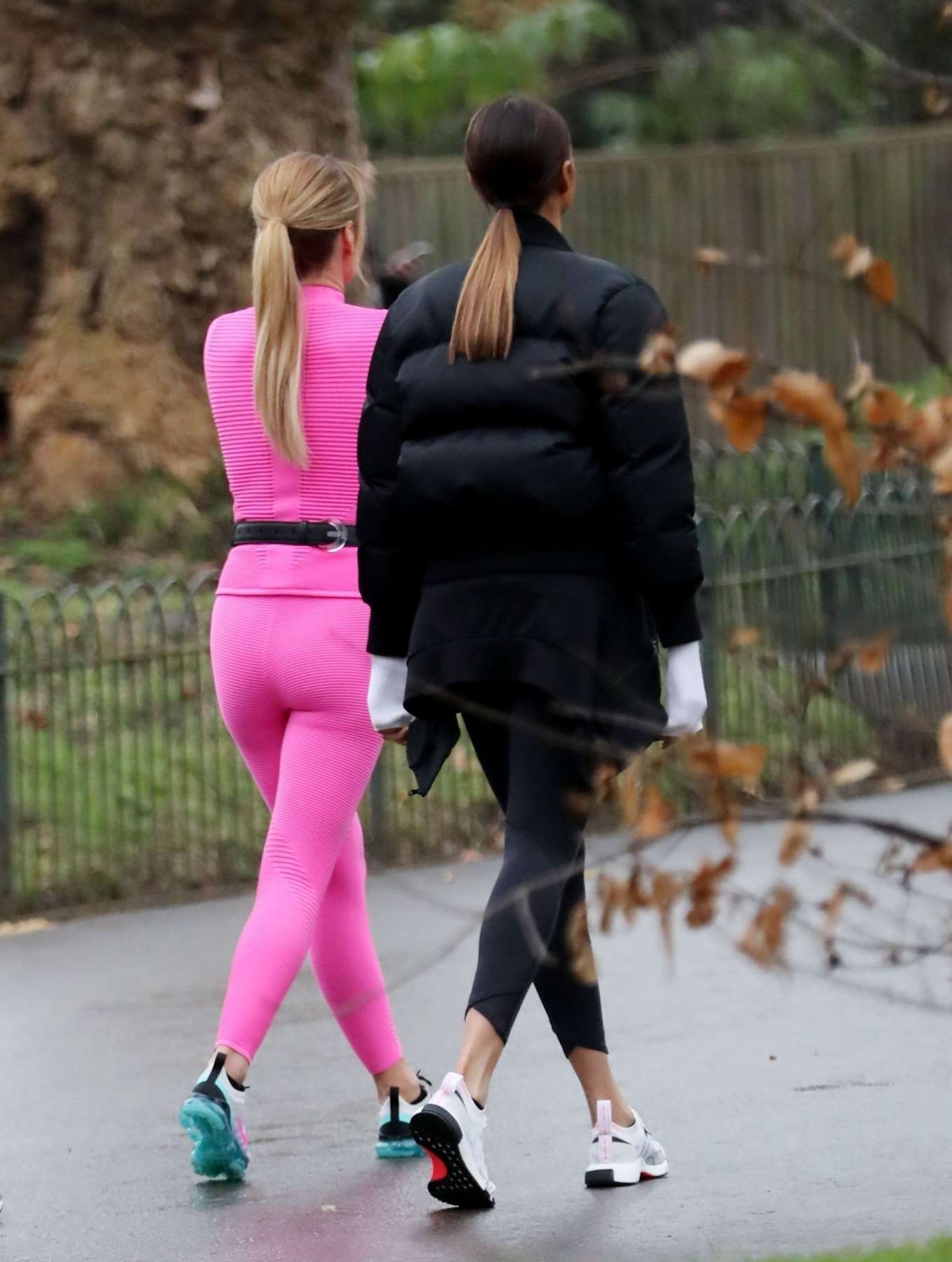 Amanda Holden and Alesha Dixon - Filming the upcoming series of BGT at a local park in London