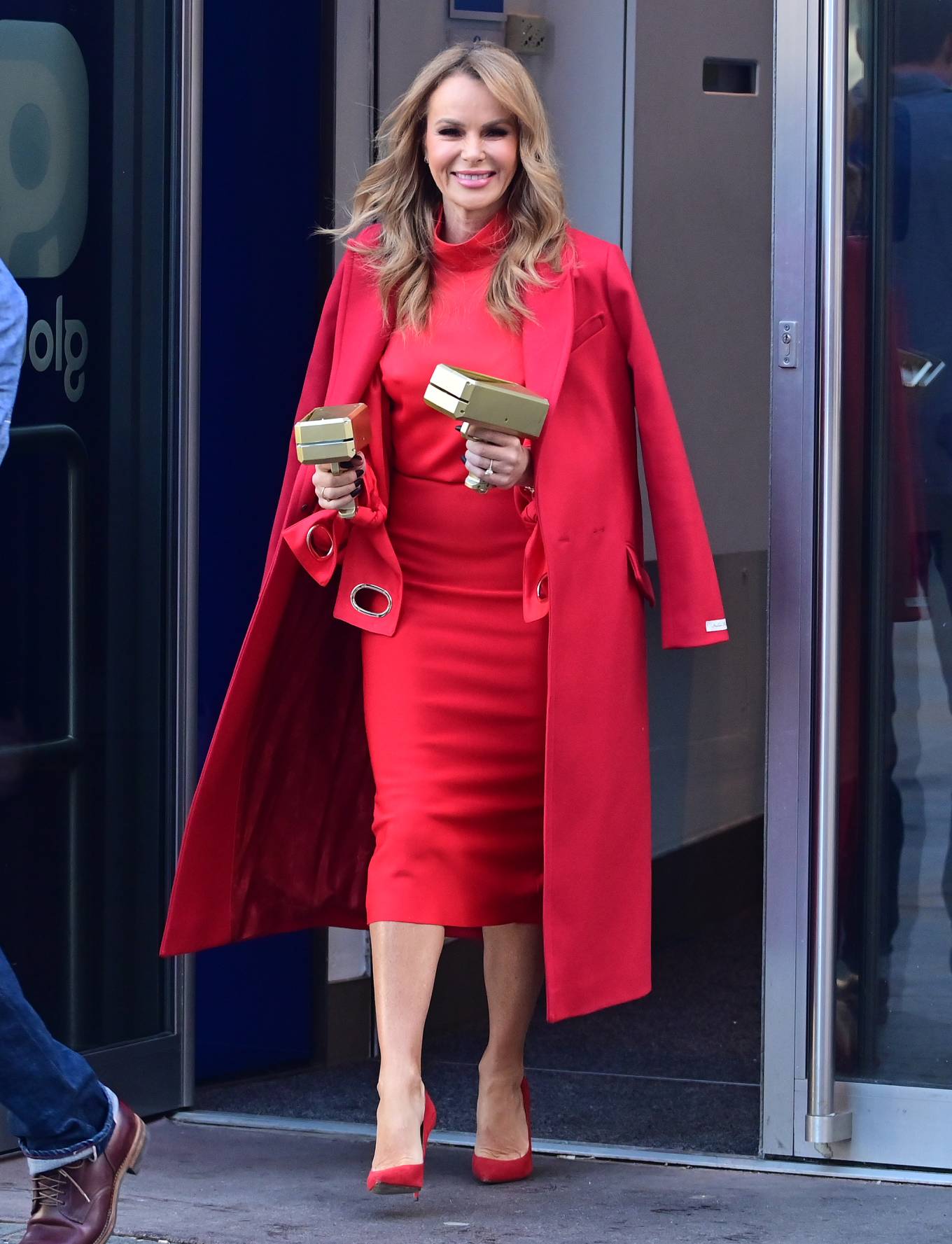 Amanda Holden 2023 : Amanda Holden – In a red dress as she launches Make Me a Millionaire at Heart radio-05