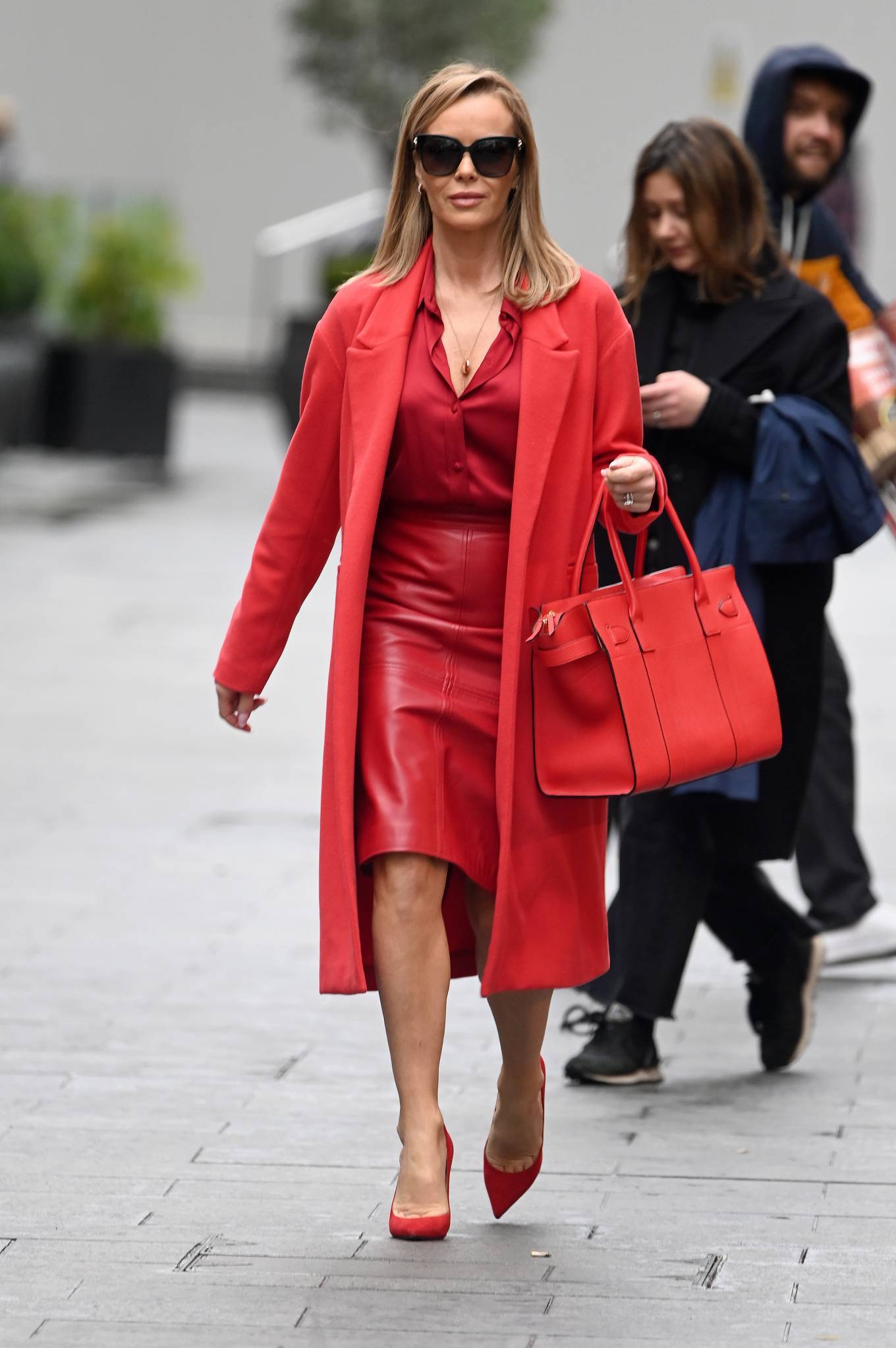 Amanda Holden - In red At Global Radio in London-03 | GotCeleb