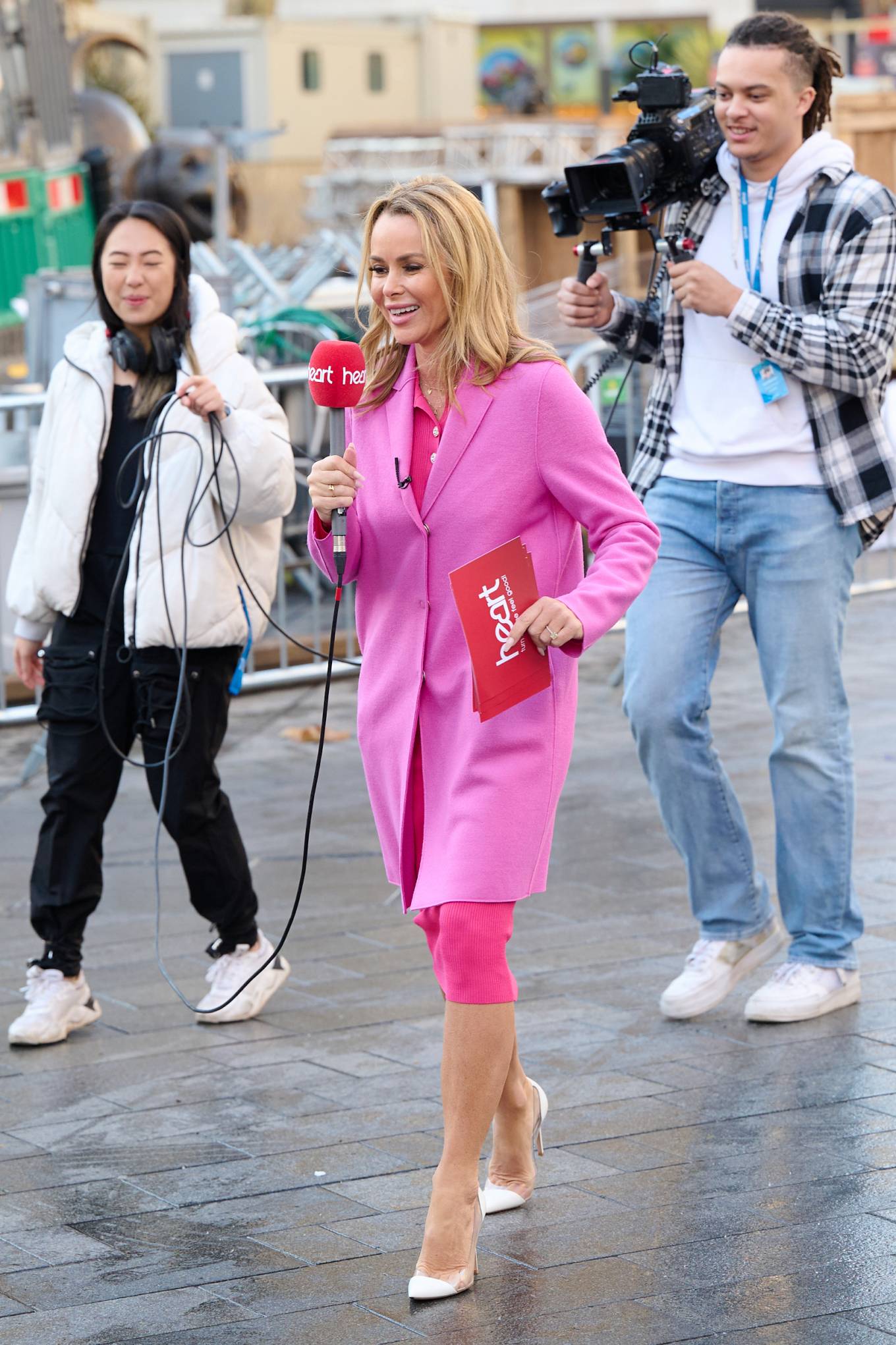 Amanda Holden 2022 : Amanda Holden – Interviewing members of the public at Global Radio in London-16