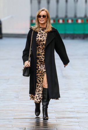 Amanda Holden - out and about in London