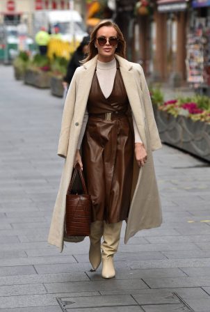 Amanda Holden - Pictured after the Heart Breakfast show in London