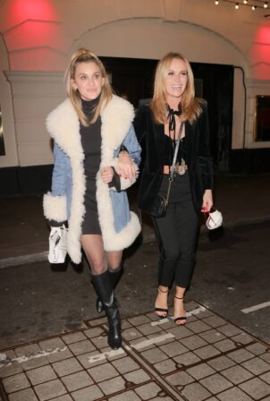 Amanda Holden - With Ashley Roberts night out at Moulin Rouge in London