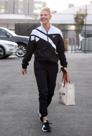 Amanda Kloots - I track suit at the Dancing With The Stars rehearsal studio in LA