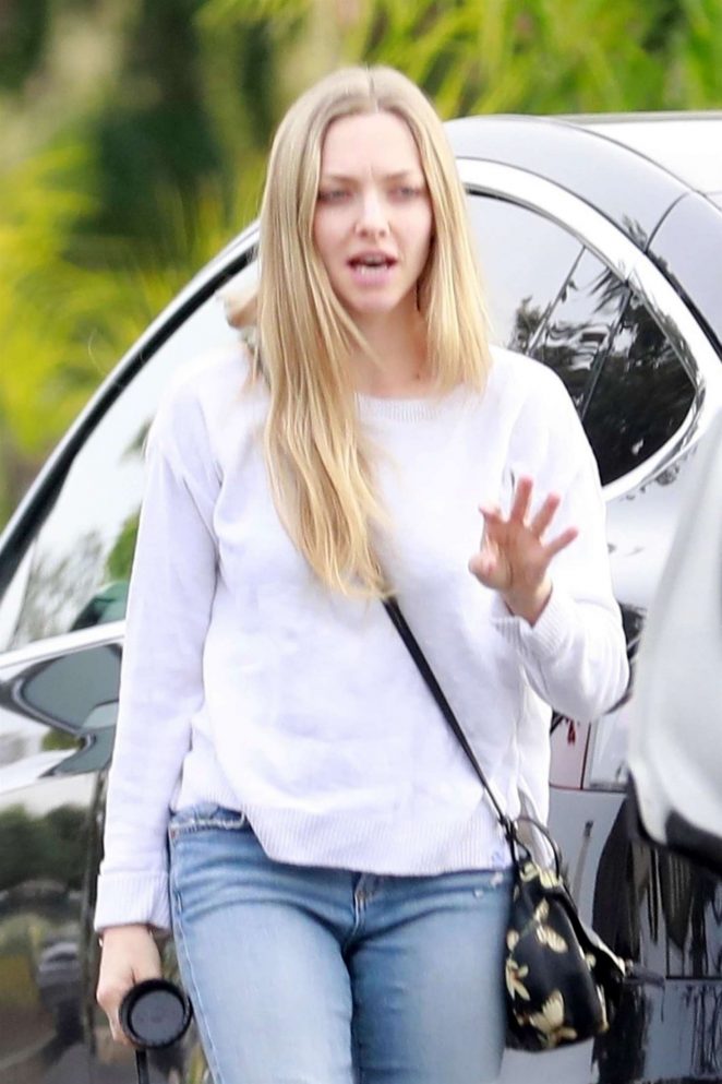 Amanda Seyfried in Jeans - Arriving at an easter party in Los Angeles