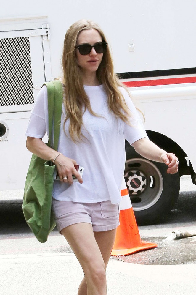 Amanda Seyfried in Shorts Out in New York