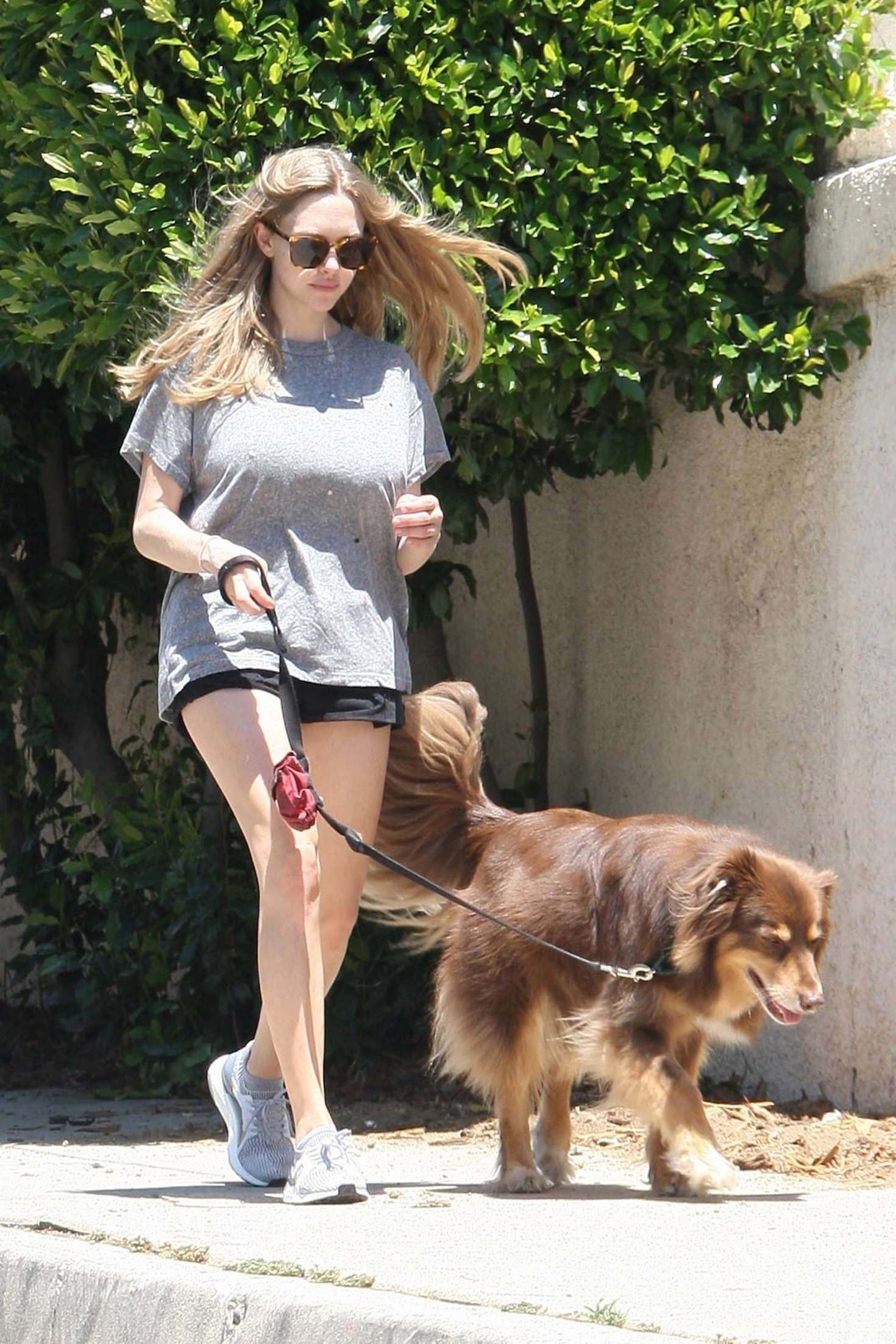 Amanda Seyfried in Shorts Out in West Hollywood