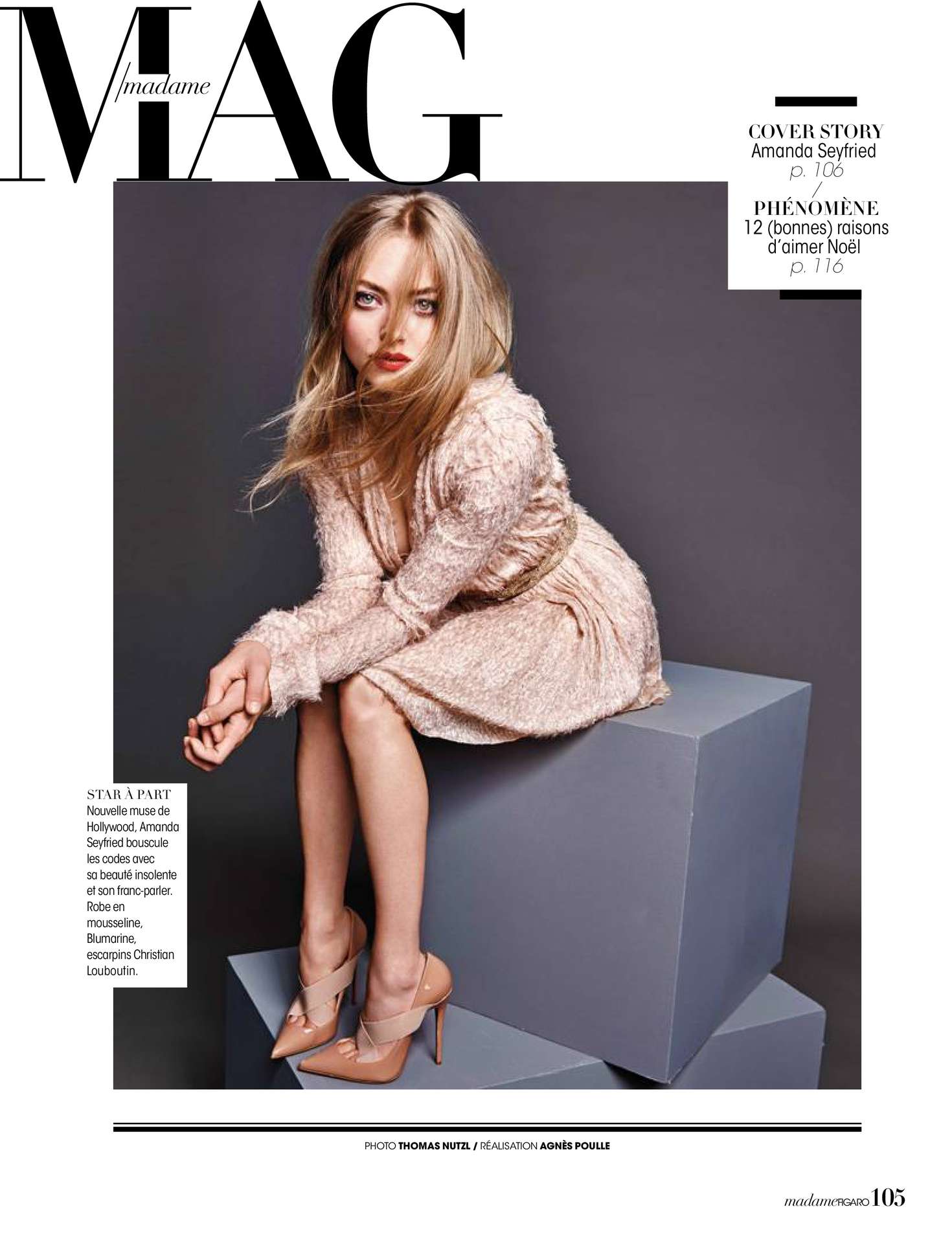 Amanda Seyfried 2015 : Amanda Seyfried: Madame Figaro 2015 -03