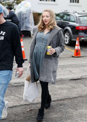Amanda Seyfried on the set of 'First Removed' in New York