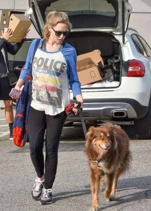 Amanda Seyfried With Her Dog Finn in Los Angeles