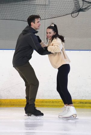 Amber Davies - Getting some practice in at Billingham Ice Rink