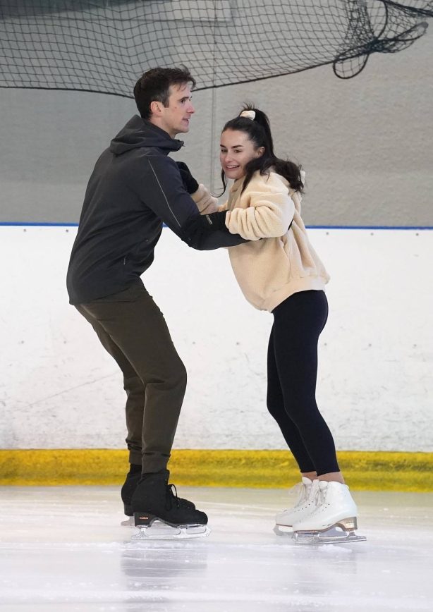 Amber Davies - Getting some practice in at Billingham Ice Rink