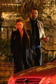 Amber Heard and boyfriend Andy Muschietti at the San Vicente Bungalows in West Hollywood