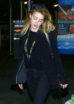 Amber Heard - Arrive at the ArcLight in LA