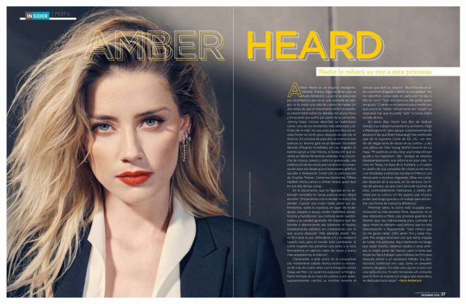 Amber Heard - Cine Premiere Magazine (December 2018)