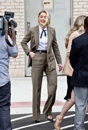 Amber Heard - Departs the Fairfax County Courthouse on Day 21 of the Defamation Lawsuit