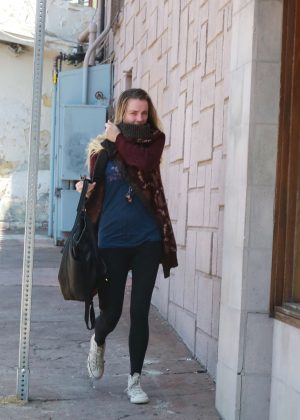 Amber Heard in Tights out in Los Angeles