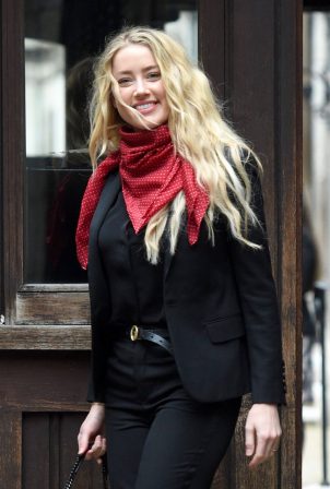 Amber Heard - Pictured at Royal Courts of Justice in London