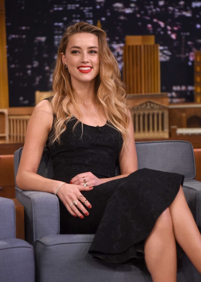 Amber Heard - The Tonight Show With Jimmy Fallon in NYC