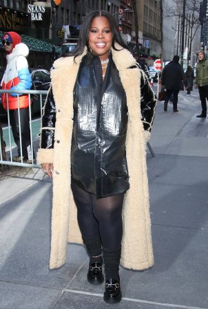 Amber Riley - Arriving on the Today Show in New York