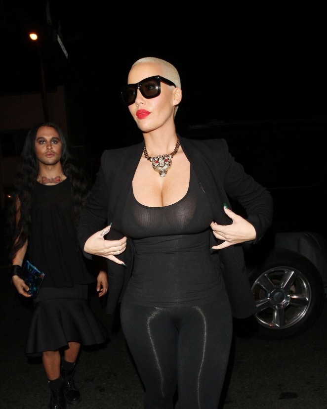 Amber Rose at 1 Oak Night Club in West Hollywood