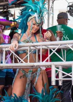 Amber Rose at Carnival in Trinidad & Tobago
