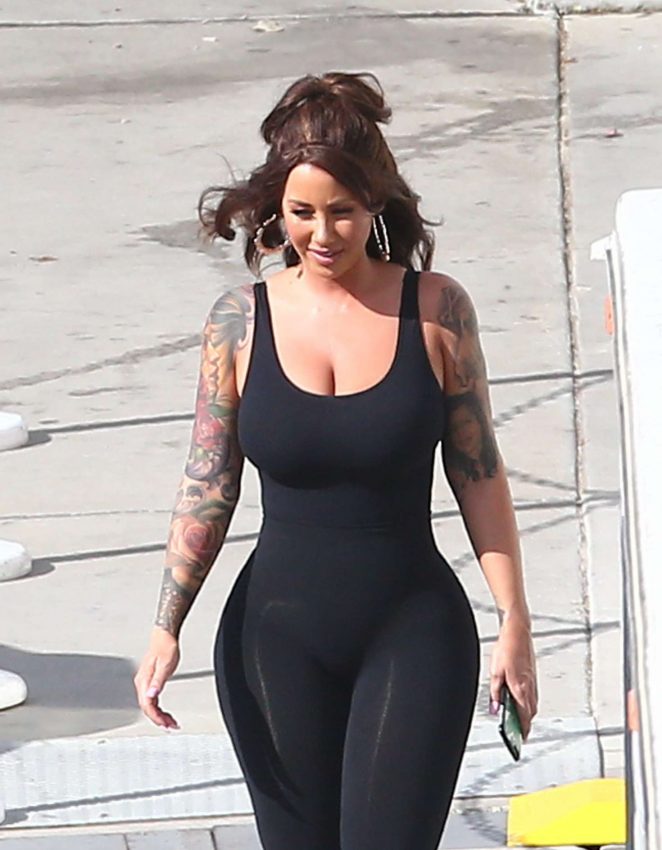 Amber Rose at 'Dancing With the Stars' Studios in Hollywood