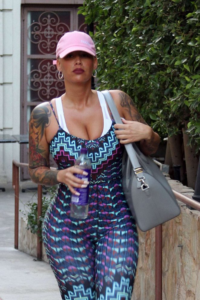 Amber Rose at the dance studio in Los Angeles
